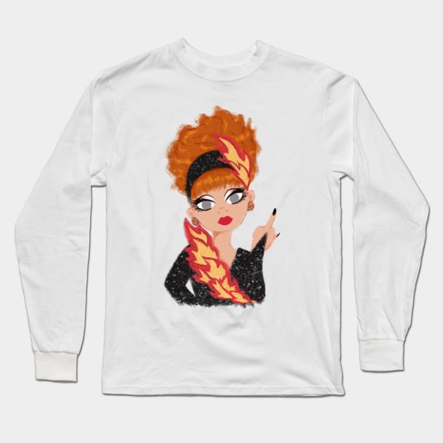 Bianca Del Rio Long Sleeve T-Shirt by renaesense